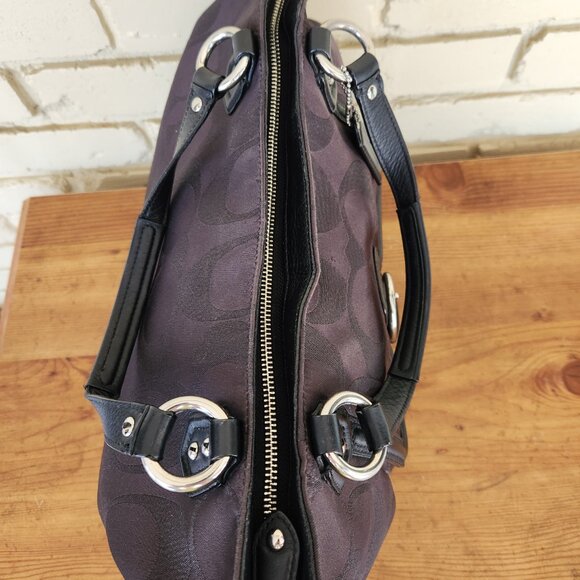 Euc Coach Campbell Metallic Signature Shoulder Bag Handbag - Picture 8 of 12